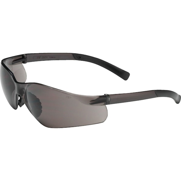 Tinted Contoured Black Frame Safety Glasses with Anti-Fog Tinted Lenses